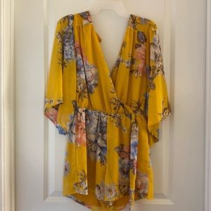 Summer floral romper